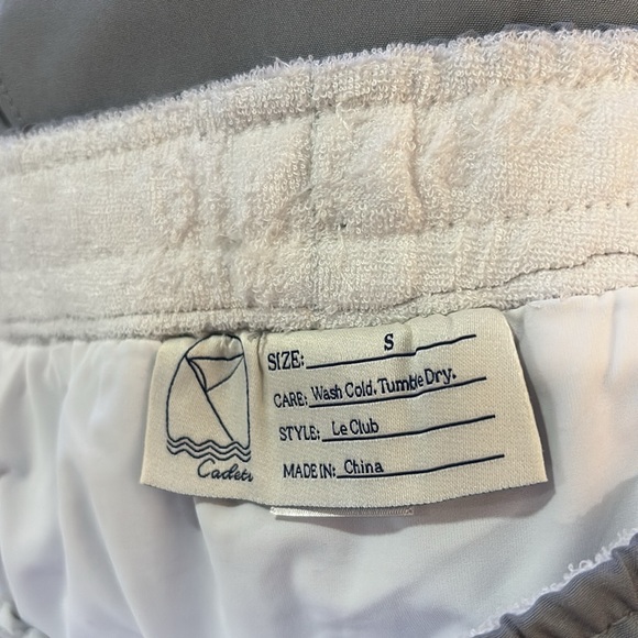 Cadets Men’s Le Club Shorts in Gray SZ S NWT - Picture 3 of 3